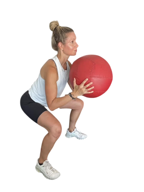 Alyssa with exercise bell